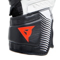 Carbon 4 - Women's Motorcycle Long Leather Gloves - Black/White/Fluo-Red