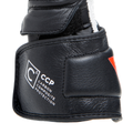 Carbon 4 - Women's Motorcycle Long Leather Gloves - Black/White/Fluo-Red