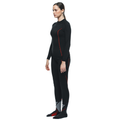 Thermal Motorcycle Long Sleeve Shirt Women - Mid Layer Winter - Black/Red