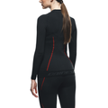 Thermal Motorcycle Long Sleeve Shirt Women - Mid Layer Winter - Black/Red