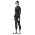 Technical Motorcycle Long Sleeve Shirt Women - Base Layer Summer - Black/Blue