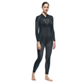 Technical Motorcycle Undersuit Women - Base Layer Summer - Black/Blue