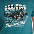 Heathered Teal - Black