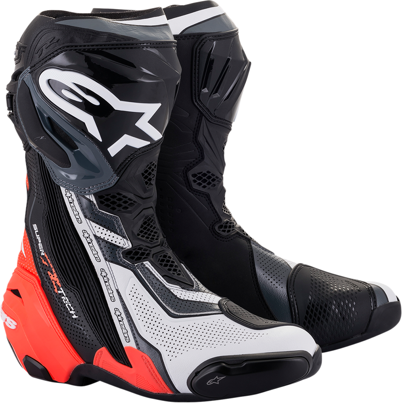 Alpinestars Supertech R Vented Boots - Black/Red/White/Gray