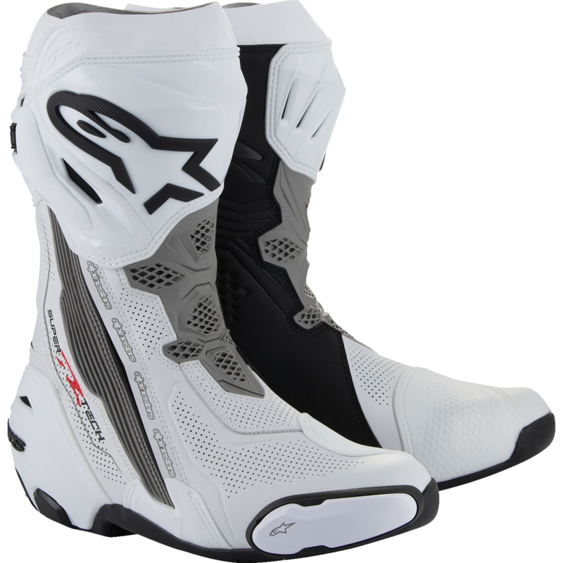 Alpinestars Supertech R Vented Boots - White/Gray/Black