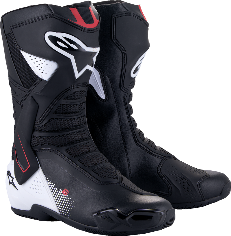 Alpinestars SMX-6 V3 Boots - Black/White/Red Graphic