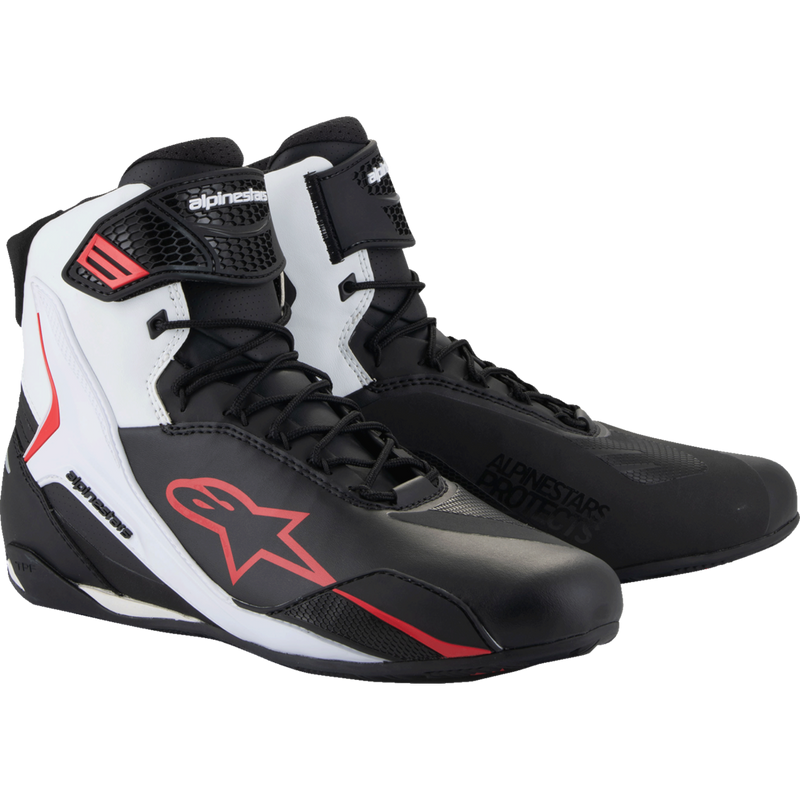 Alpinestars Faster-4 Shoes - Black/White/Red