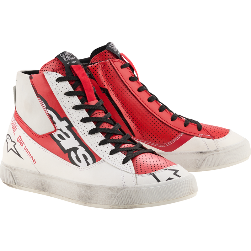 Alpinestars Stated Flair Shoes - White/Bright Red