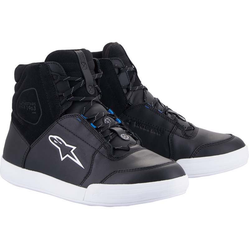 Alpinestars Chrome Shoes - Waterproof - Black/White