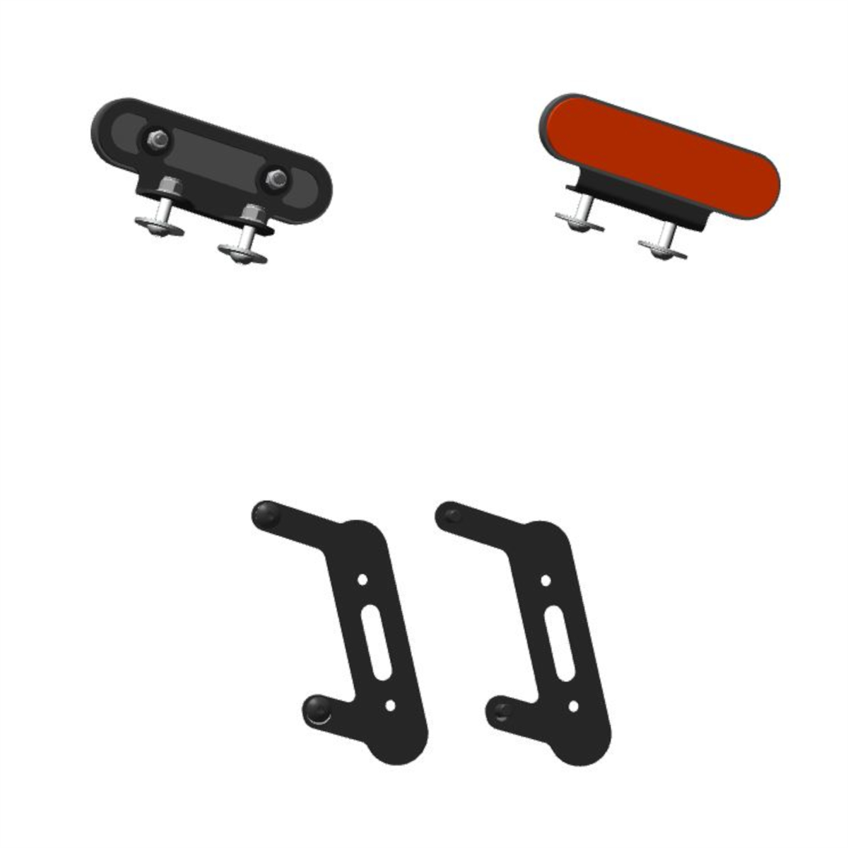 SIDE REFLECTORS KIT for SIDE BAG SUPPORTS 2S001578 - FOR USA - 2S001718