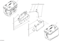 Subframes for aluminium side panniers. - SET TELAIETTI VALIGIE