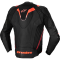 Alpinestars Missile v3 Ignition Leather Jacket - Black/Red Fluo/Dark Red