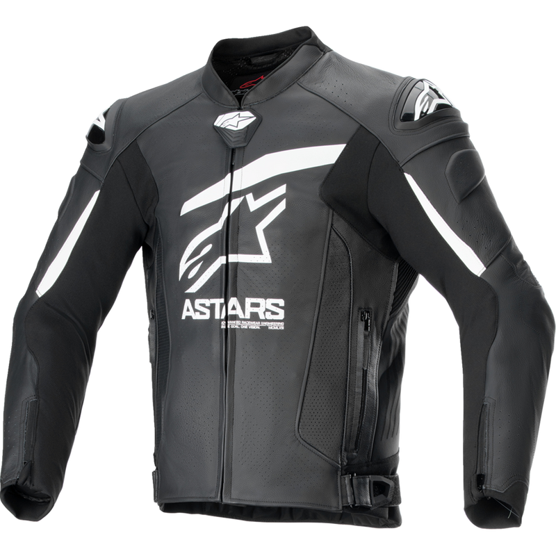 Alpinestars GP Plus R v4 Airflow Leather Jacket - Black/White