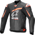Alpinestars GP Plus R v4 Airflow Leather Jacket - Black/Red Fluo/White