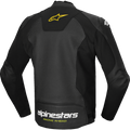 Alpinestars Faster v3 Airflow Leather Jacket - Black/White/Yellow Fluo