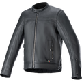 Alpinestars Dyno Leather Jacket - Black/Black