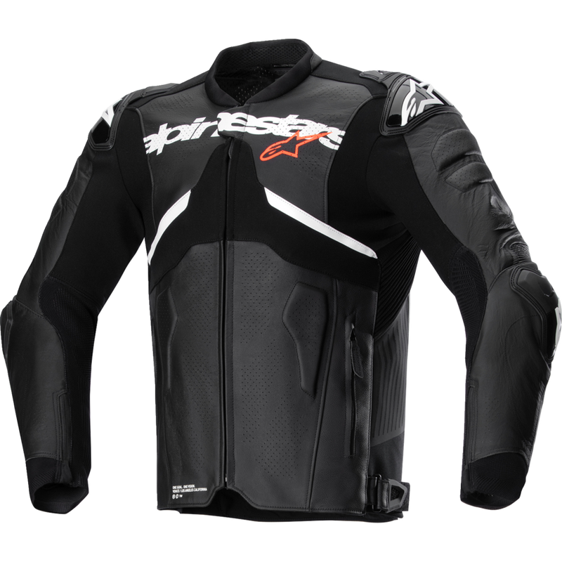 Alpinestars Atem v5 Leather Jacket - Black/White