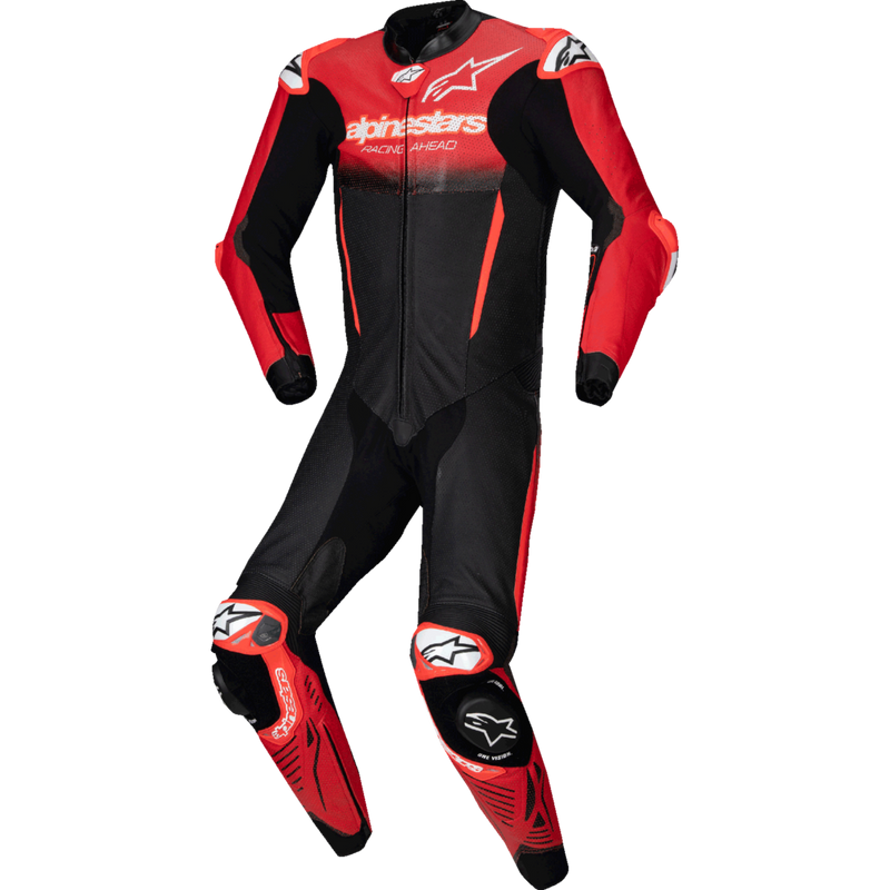 Alpinestars GP-R7 1-PC Leather Suit - Black/Mid Red