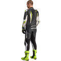Alpinestars GP Tech v5 1-Piece Leather Suit - Black/White/Yellow Fluo