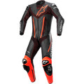 Alpinestars Fusion 1-Piece Suit - Black/Red Fluo