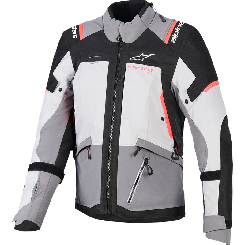 Alpinestars Stella Andes v4 Drystar® Jacket - Dark Gray/Ice Gray/Black/Coral