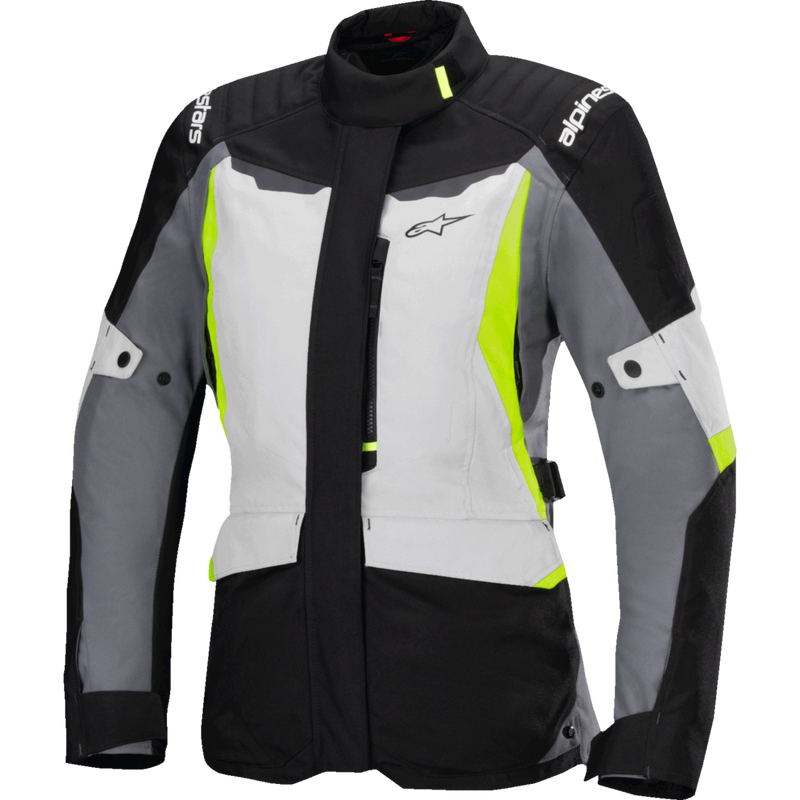 Alpinestars Stella ST-1 Waterproof Jacket - Ice Gray/Black/Yellow Fluo