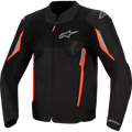 Alpinestars AST v3 Air Jacket - Black/Dark Gray/Red Fluo