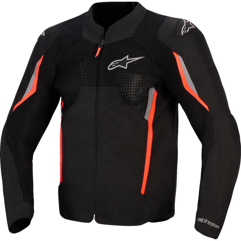 Alpinestars AST v3 Air Jacket - Black/Dark Gray/Red Fluo