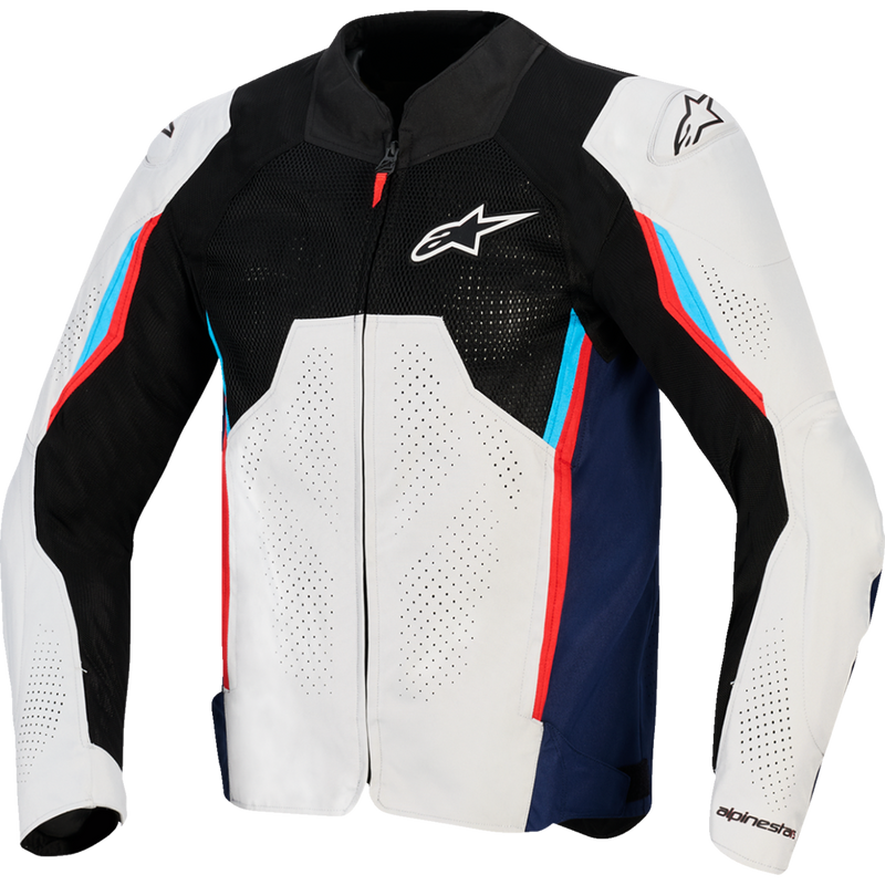 Alpinestars AST v3 Air Jacket - Silver/Deep Blue/Bright Red