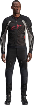 Alpinestars Troop-Air Jacket - Black/Ash Gray/Bright Red