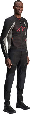 Alpinestars Troop-Air Jacket - Black/Ash Gray/Bright Red