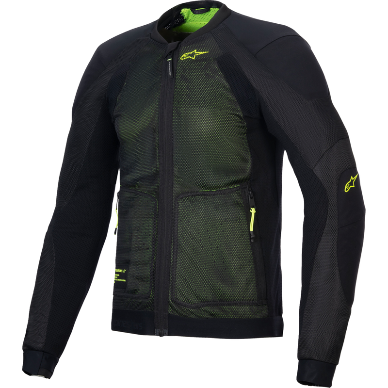 Alpinestars Troop-Air Jacket - Black/Fluo Yellow