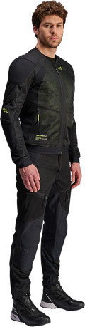 Alpinestars Troop-Air Jacket - Black/Fluo Yellow