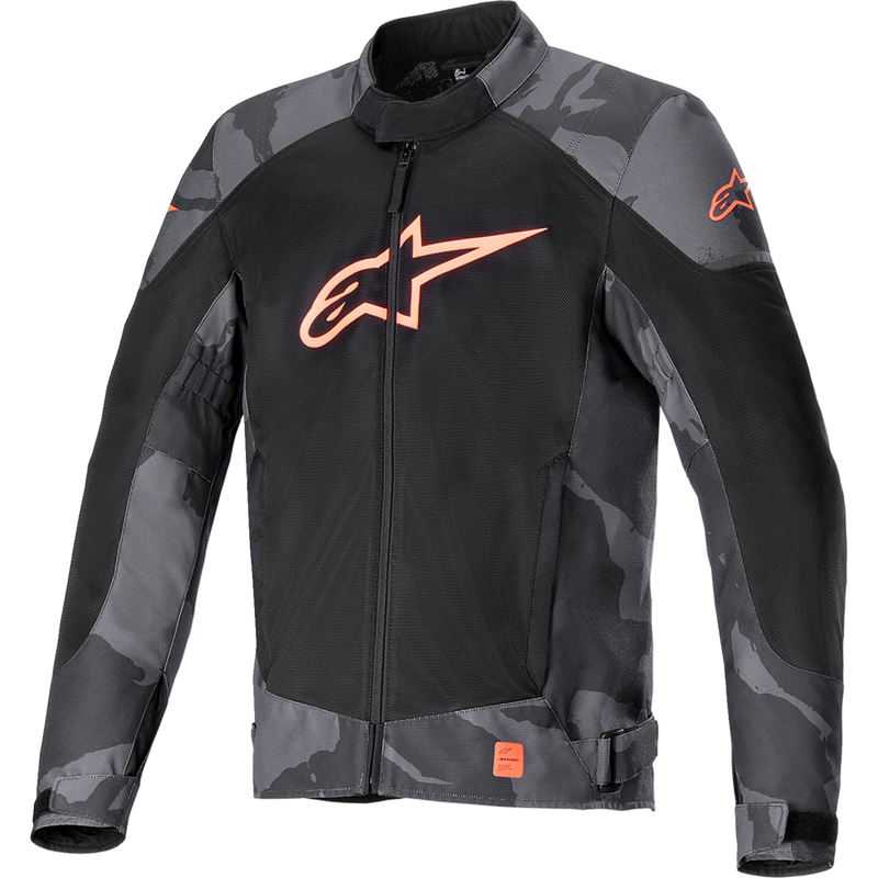 Alpinestars T-SP X Superair Jacket - Gray Camo/Red Fluo