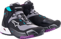 Black + Gray + Purple + Teal