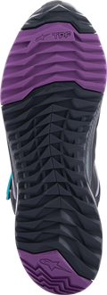 Black + Gray + Purple + Teal