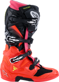 Black + Fluorescent Pink + Fluorescent Red