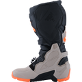 Black + Fluorescent Orange + Warm Gray