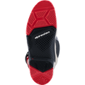 Black + Bright Red + Light Gray