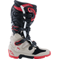 Black + Bright Red + Light Gray