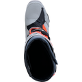 Dark Gray + Fluorescent Red + Medium Gray
