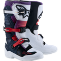 Black + Dark Blue + Purple + White