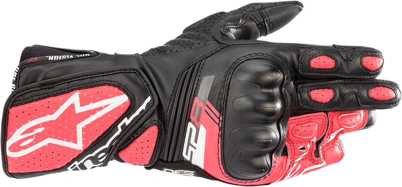 Alpinestars Stella SP-8 V3 Gloves - Black/White/Diva Pink