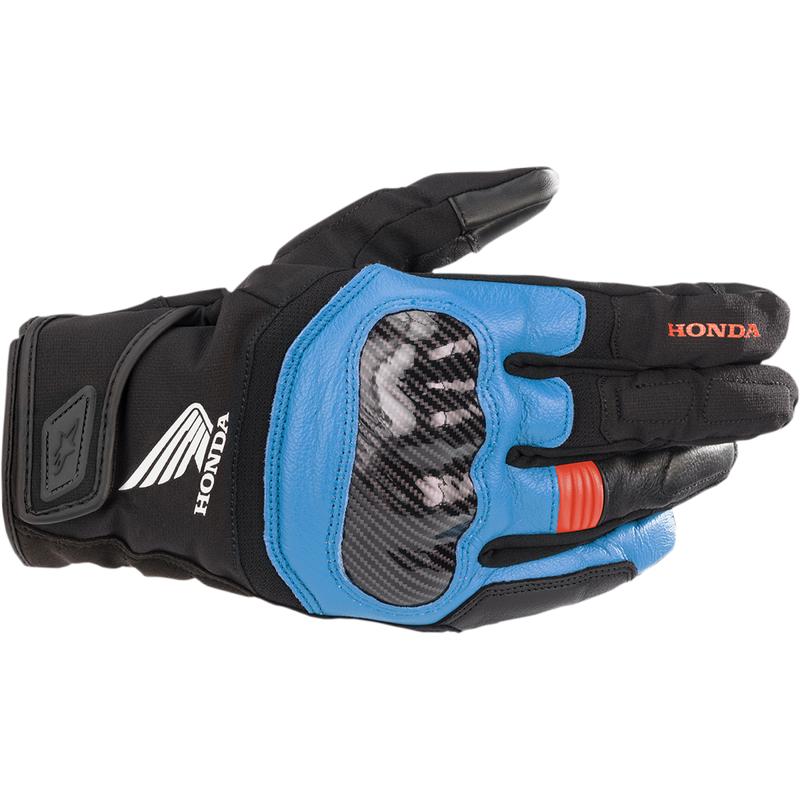 Alpinestars Honda SMX Z Drystar® Gloves - Black/Blue/Bright Red