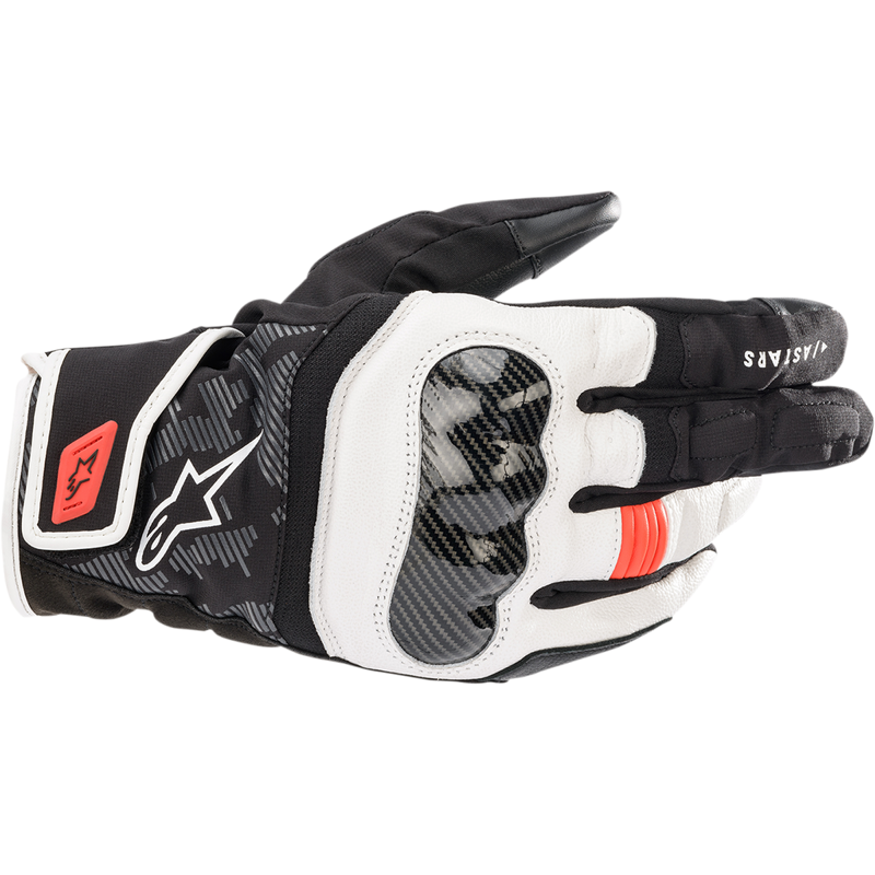 Alpinestars SMX Z Drystar® gloves - Black/White/Fluo Red