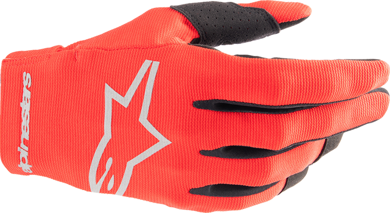 Alpinestars Youth Radar Gloves - Mars Red/Silver