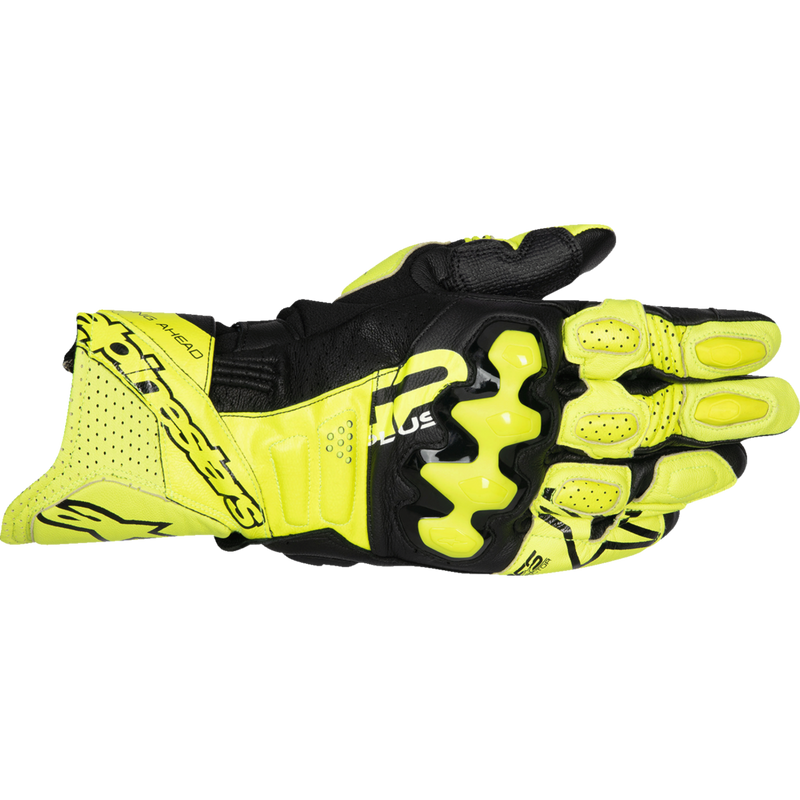 Alpinestars GP Plus R V3 Leather Gloves - Fluo Yellow/Black