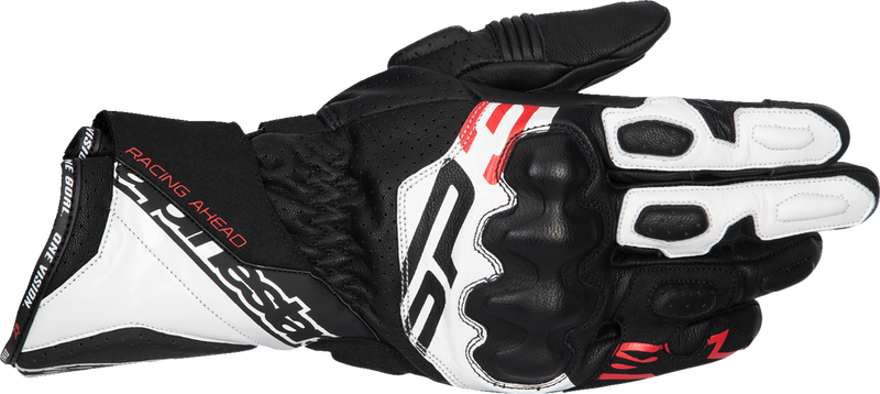 Alpinestars SP-3 Gloves - Black/White/Fluo Red