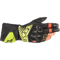 Alpinestars GP Tech V2 S Gloves - Black/Fluo Yellow/White/Fluo Red