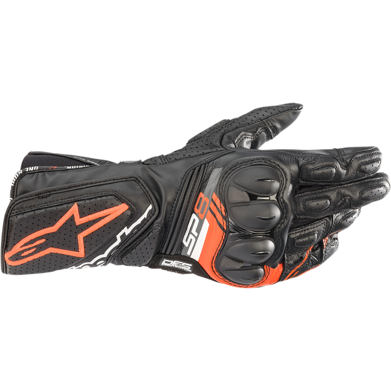 Alpinestars SP-8 V3 Gloves - Black/Fluo Red